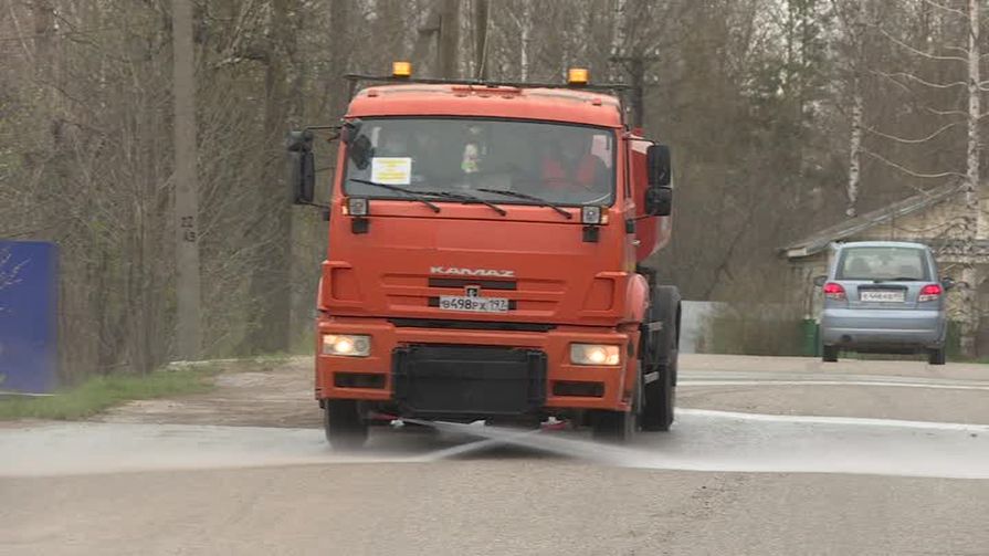 В Палкино впервые продезинфицировали улицы