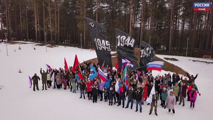 В Себежском районе состоялся патриотический автопробег в поддержку наших военнослужащих