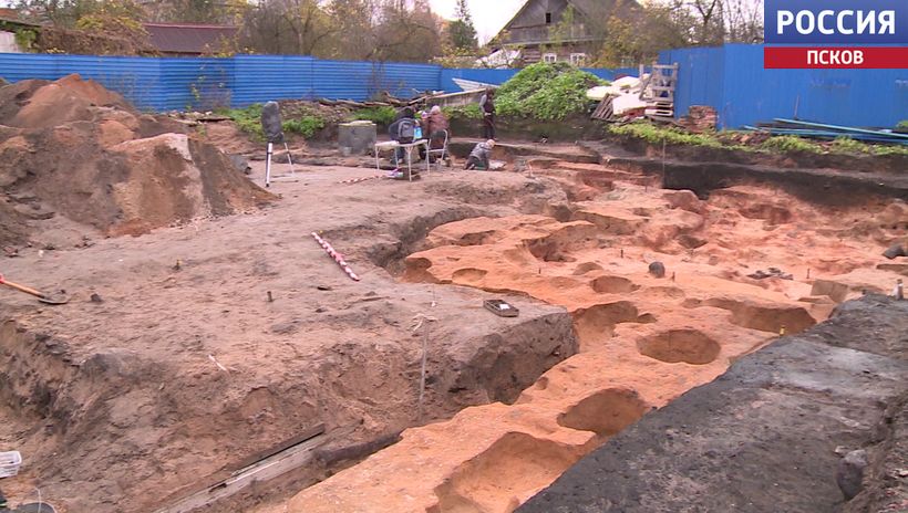 Археологические раскопки завершаются на Плехановском посаде в Пскове