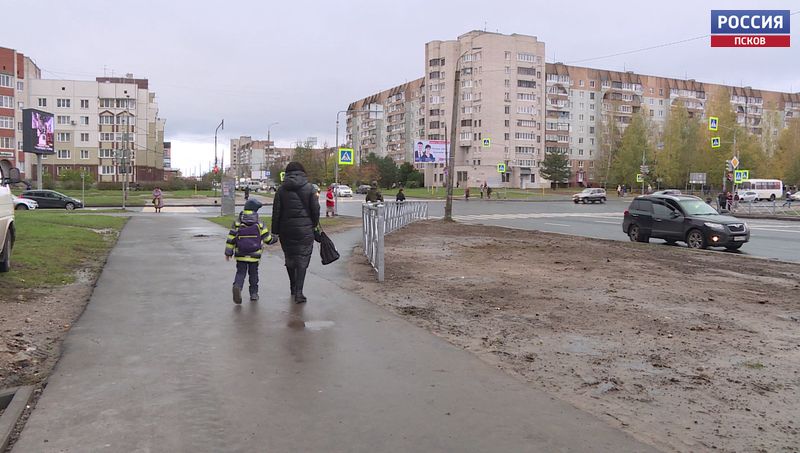 В Пскове отремонтировали улицу Рокоссовского