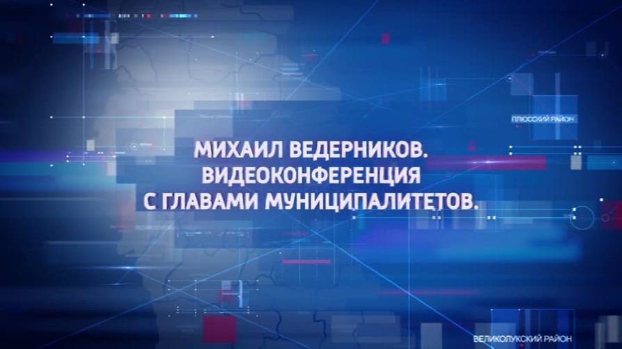 Видеосовещание Михаила Ведерникова с главой Пыталовского района на канале «Россия 24»