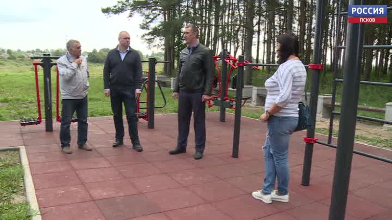 В Острове благоустроили несколько зон для отдыха