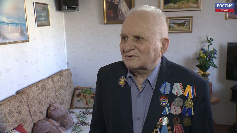 Старейший доброволец Псковщины Владимир Шайкевич отметил 90-летие