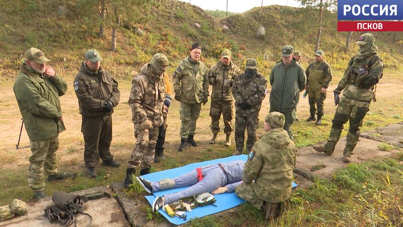 Представители отряда содействия обороне и безопасности провели тренировку. 