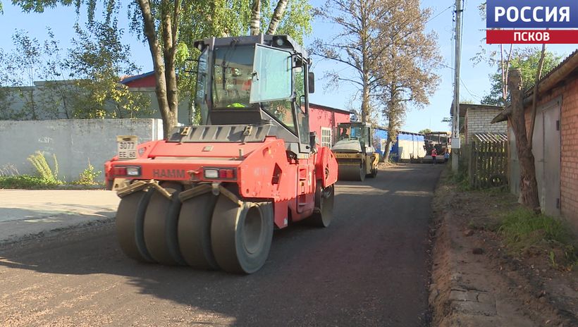 Ремонт дорог продолжается в микрорайоне Корытово