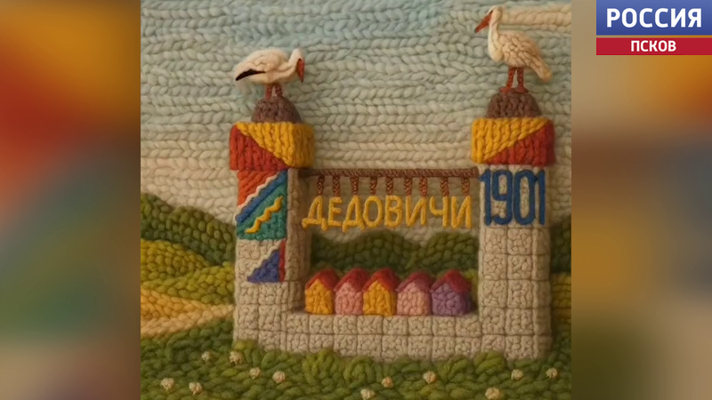 Ирина Васильева из Дедовичей "связала" достопримечательности поселка