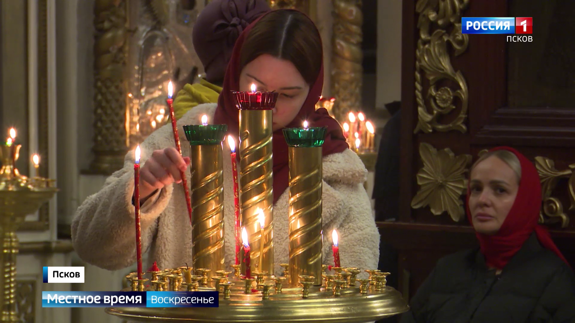 Троицкий собор едва вместил всех желающих: как прошла пасхальная служба в Пскове