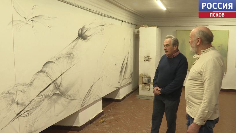 "Большая картина" в Пскове: шестиметровые "Вихри страсти" и рекорды на холсте