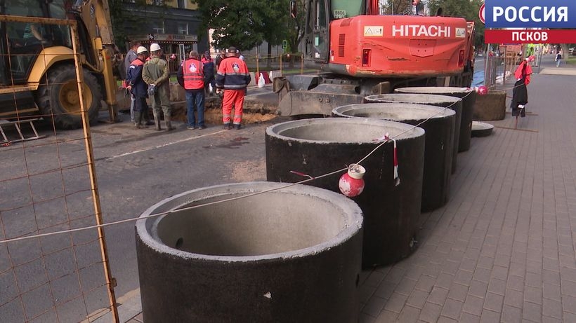 Конструкция просела и нуждалась в реновации. Горводоканал проводит масштабные работы на Октябрьском проспекте