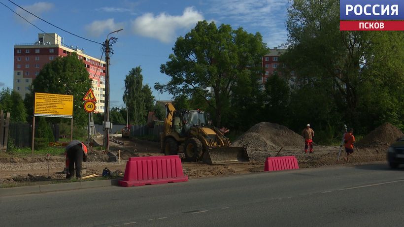 На Северной и Ипподромной в Пскове начался ремонт. Движение станет односторонним
