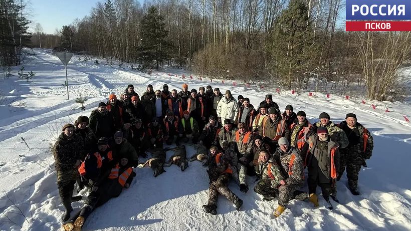 В Палкинском районе охотники добыли трех волков