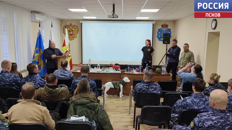 В региональной Росгвардии прошли занятия по оказанию первой помощи служебным собакам