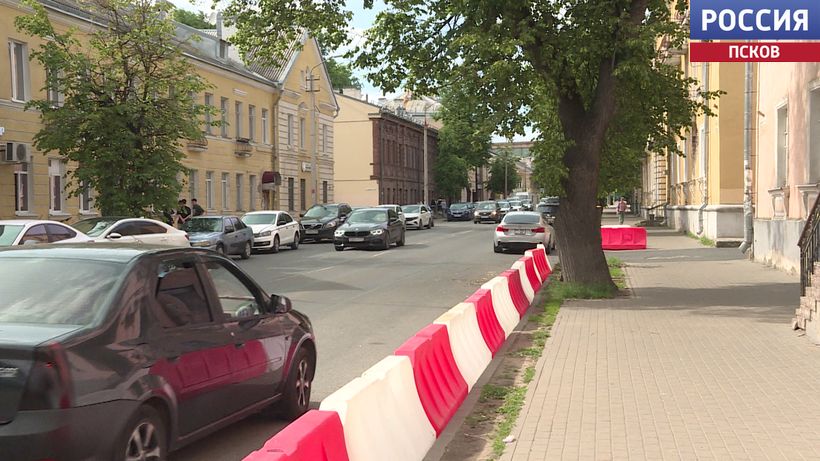 В Пскове на улице Советской вводится одностороннее движение из-за ремонта дороги