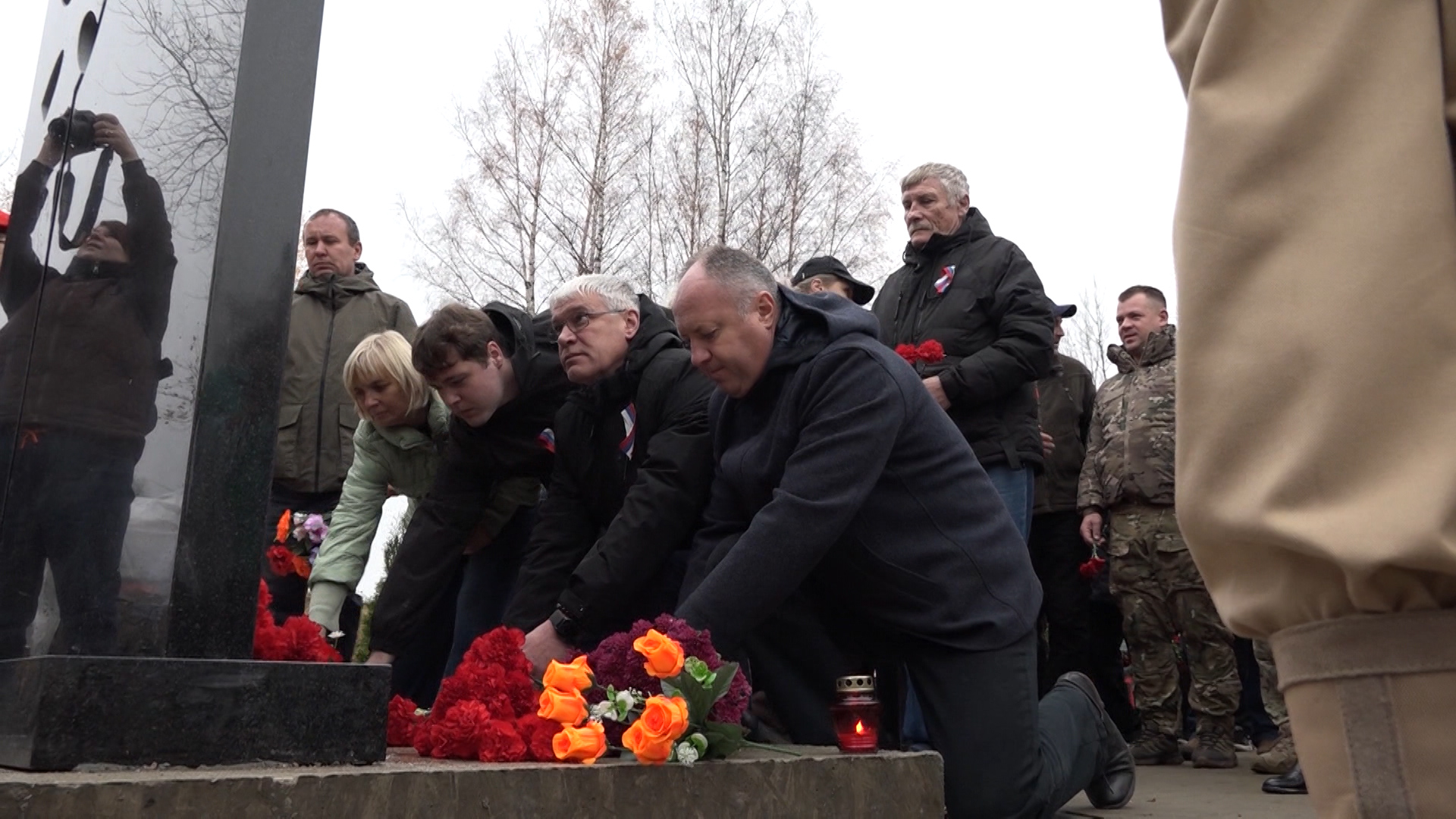 Мемориал участникам локальных конфликтов: в Переслегино открыли сквер
